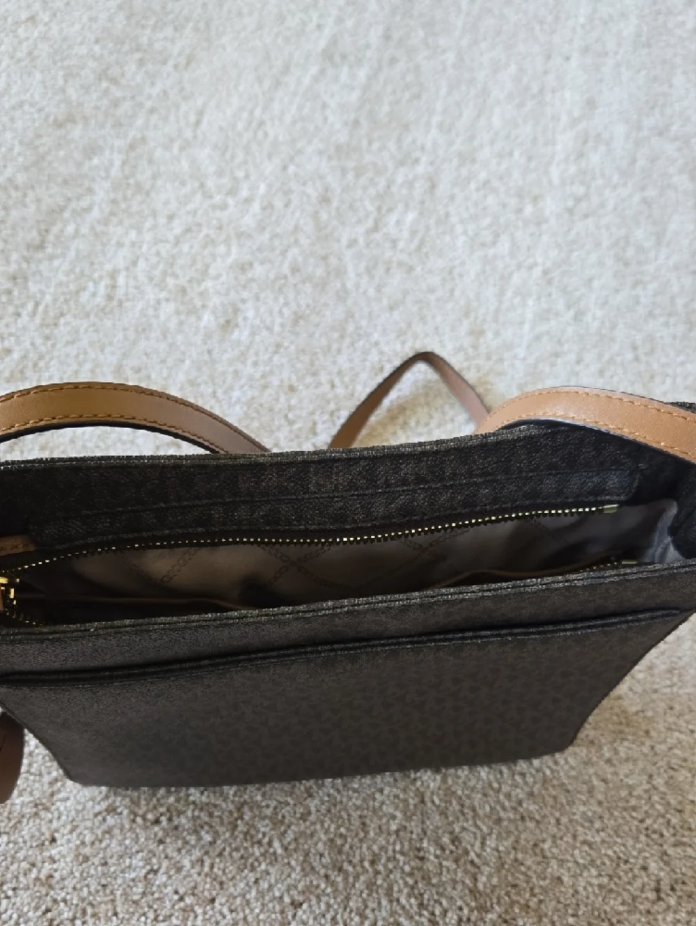 Michael Kors Brown Crossbody Messenger Bag - Picture 4 of 5